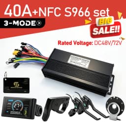 48V 72V 40A 1000W 1500W 2000W Ebike Brushless Motor Sine Wave Controller with S100 NFC LCD Display For E-Mountain Bike Scooter