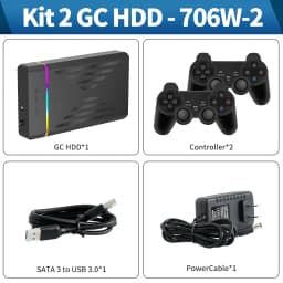 3TB Gaming HDD Playnite&Retrobat&Launchbox Retro Game Console with 17000+ Games for PS4/PS3/PS2/Wii/Wiiu/SS and WIN PC/Laptop