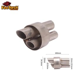 For Motorcycle 54.5mm Universal Exhaust Muffler Pipe DB Killer Removable Reduce Noise Sound Eliminator Modified