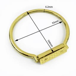 2Pcs Deepeel Metal Bag Handles Purse Frame O D Rings Handbags Replacement Chain DIY Bags Handle Handmade Hardware Accessories