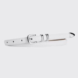 1PC Simple PU Leather Belt Luxury Design Belt Versatile Retro Silver Pin Buckle Waistband Casual Thin Belts