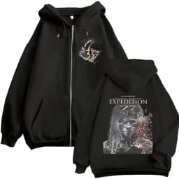 Game Esquie Clair Obscur Expedition 33 Jacket Hoody Unisex Vintage Oversized Zip Up Sweatshirt High Quality Fleece Zipper Hoodie
