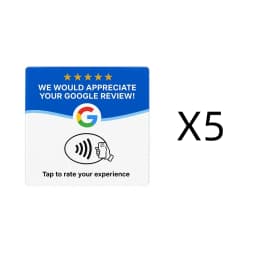 10pcs Google Signboard Card NFC Code Tap Business Desktop Sticker Google Card Social Media RFID Card NFC Google Review Card