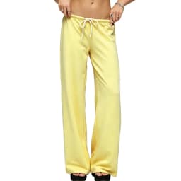 Women Drawstring Wide Leg Sweatpants Casual Loose Flared Trousers Solid Color High Waist Jogger Pants Streetwear Lounge Wear
