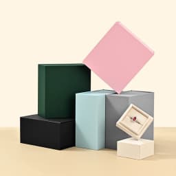 Oirlv Velvet Ring Gift Box with Outer Packaging Wedding Proposal Engagement Ring Box Birthday Gift Box with Blank Greeting Card