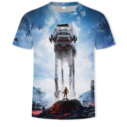3D Quick Drying Short Sleeve Men's T-Shirt Star Wars 50th Anniversary Adult & Children's Parent-Child T-Shirt