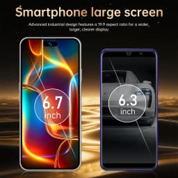 IVMI Global Vision 17 Pro Max 6.7" Smartphone 3GB+16GB 5MP+13MP Bluetooth Wi-Fi Google Face ID 4G NetworkMobile Phones