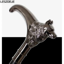 Wolf-Head Luxury Walking Stick Canes Men 2025 Fashion Decorative Walking Stick Women Fashionable Cane Vintage Walking Cane Stick