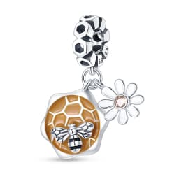 925 Silver Color Fashion Squirrel Maple Leaf Honey Autumn Series Charms Bead Fit 3mm 925 Original Bracelets Fine DIY Jewelry