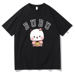 Kawaii Bubu Dudu Panda Bear T-shirts Short Sleeve Summer Women/Men Tee-shirt Cartoon Graphic Printing Tshirts Casual Girls Tees
