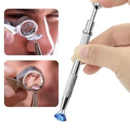 Jewelry Ball Grabber Tool 4-Claw Chip Pickup Tweezers Stainless Steel Retractable Grabber for Pearl Small Parts Jewelry Repair