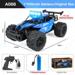 ZWN 1:16 2.4Gh Model RC Car With LED Lights 2WD Off-road Remote Control Climbing Vehicle Outdoor Cars Toys for Boys Girls Gifts