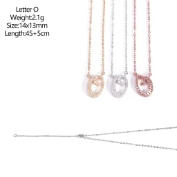 925 Sterling Silver D VVS1 Diamond Full Moissanite Pendant Necklace for Women Letter Sparkling Moissanite Jewelry