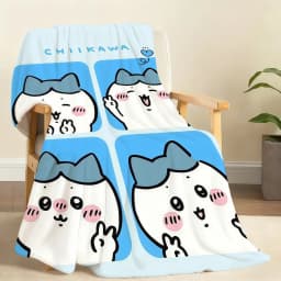 Kawaii C-ChiikawaS Cute Blanket Soft Throw Blanket for Home Bedroom Bed Sofa Picnic Travel Office Rest Cover Blanket Gift