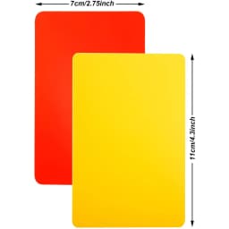 PVC Soccer Referee Cards Set, Red and Yellow Penalty Cards, Football Match Training Tool, Sports Supplies 7x11cm 2 Pcs 4 Pcs 8Pc
