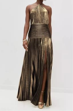 Sleeveless Backless Dress with Sash Neck Hanging Split Design Formal Gown Women's Fashion Spring Summer Autumn Winter Dress