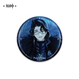 Game Impact Fatui Harbinger II Capitano Jester Arlecchino Doctor Pin Badge Backpack Icon Button Laser Brooch Accessories Gift