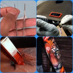 50/100pcs Tattoo Needles 0.35mm RL RS RM M1 Stainless Steel Tattoo Needle For Tattoo Tips Machine Supplies