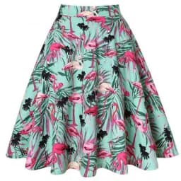 Small Red Polka Dot Cotton Womens Sexy Midi Summer Skirt Pin Up  High Waist Retro Vintage Rockabilly 50s Women Skirt