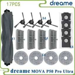 Fit For (Dreame X40 Ultra / L40 Ultra, MOVA P50 Pro Ultra /P10 Pro Ultra) Main Roller Tricut Brush Filter Mop Cloth Dust Bag