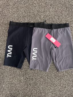 Uvu running fitness high elastic compression leggings quick drying breathable training sports shorts