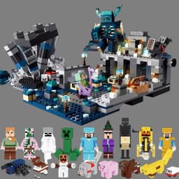MOC Black Warden Sword Outpost Children's Building Block Model Toy Birthday Gift