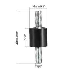 4pcs M3/M4/M5/M6 Rubber Vibration Mounts Anti Vibration Isolator Shock Damper for Air Compressors Water Pump Welding Machine