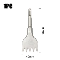 5PC SDS PLUS Round Shank Tile Shovel Electric Hammer Chise Wall Concrete Impact Drill 5Teeth Drill Bit For Masonry SlottingTool