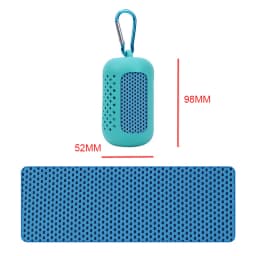 New Outdoor Cooling Sweater Towel (30x80cm) Quick Drying Fitness Towel Key Chain Creative Portable Mini Silicone Set Key Ring