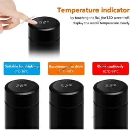 500ml 304 Stainless Steel Thermos Bottle Smart Cup Digital with Temperature Display Long-lasting Heat Mugs Travel Water Bottles