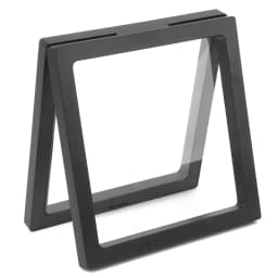 3D Floating Picture Frame Shadow Box Jewelry Display Stand Ring Pendant Holder Protect Jewellery Stone Presentation Case