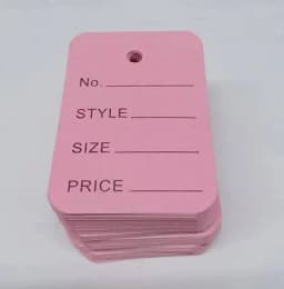 100pcs 3.5x5cm Kraft Paper Tags White Price Labels Color Blank Cards for DIY Jewelry Retail Clothes Size Tag Store Hang Labels