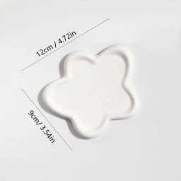 1pc Irregular Ceramic Jewelry Tray For Jewelry Display And Key Storage - Desktop Decorative Ornament