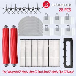 For Roborock S7 MaxV Ultra S7 Pro Ultra Accessories S7 MaxV Plus Main Side Brush Mop Hepa Filter Dust Bag Robot Vacuum Cleaner