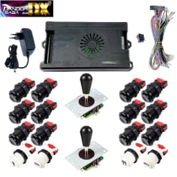 9800 in 1 Pandora Saga DX 2 Plus Arcade Box DIY Kit 8 Way Joystick American Style Push Button Game Console Cabinet Bartop