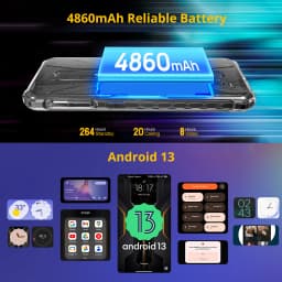 Ulefone Armor X12 Pro,Android 13 ,Up to 8GB+64GB ,4860mAh,13MP 5.45"4G NFC, Global Version,Dual 4G VoLTE,3-Card Slot