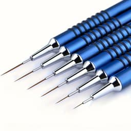 6pcs Nail Art Liner Brushes Set Nail Art Design Brush Striping Thin Long Lines Dotting Drawing Pen UV Gel Polish Painting Brush