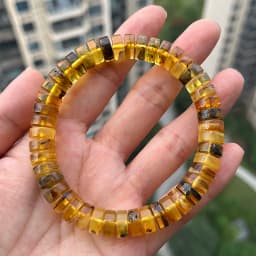Original Amber Bracelets for Unisex New Genuine Irregular Beads Natural Black Medical Green Healing Jewelry Factory Unique Gift