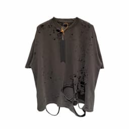 Destroy The Hole Nice Washed T Shirt Men Women Oversized T-shirts Heavy Fabric Unisex Vintage Top Tee