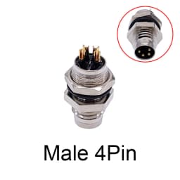 M8 Sensor Connector Waterproof Male&Female Plug Straight Angle Screw Threaded Coupling 3Pin 4Pin