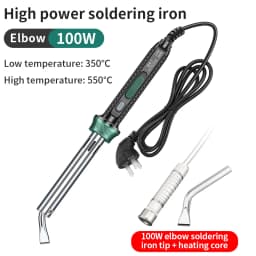 LUXIANZI Electric Solder Iron High Power 220V External Heat Adjustable Temperature Welding Pen Repair Tool With Indicator Light
