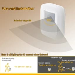 Led Smart Night Light Motion Sound Sensor Night Light Brightness Adjustment Night Light Bedroom Lamp Staircase Decorative Lamps