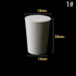1~5pcs Rubber Stopper Bottle Tapered Hole Bung Plug Lab Test Tube Sealing Plugs -Various Sizes