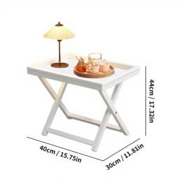 Bamboo Folding Side Table,Durable Tv Tray Bed Table,Small End Table For Living Room, Bedroom