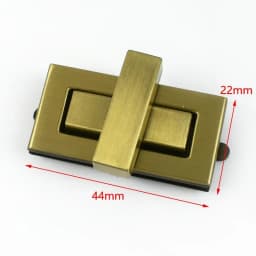 1-5Pc Metal Square Lock Buckle Handbag Turn Twist Locks Clasp Purse Closure Toggle Latch Buckles DIY Bag Replacement Accessories