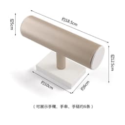 Champagne White Display Case Necklace Rack High-End Jade Jewelry Display Props Counter Display Crystal Exhibition Stand