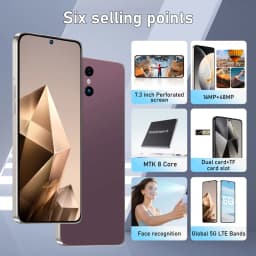 K-Touch Smartphone 5G C26 Ultra Mobile Phones Smartphone Android Cell Phone 7.3" 22G+2TB 48MP 7800mAh Dual SIM Unlocked