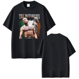 Limited Connor Mcgregor The Notorious Graphic Tee Shirt Men Women Fashion Retro Classic T Shirt Casual Cotton Oversized T Shirts