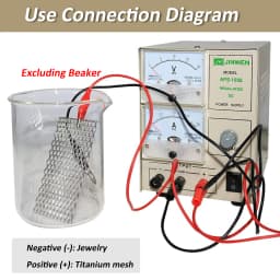 Jewelry Electroplating Machine Adjustable Voltage Gold Silver Plating Tool for Jewelry Making, Repair and Metal Finishing