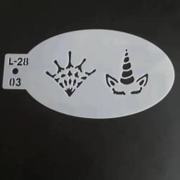PET Stencil For Face Body Face Painting Paint Reusable Templates For Body Arts Cosplay Halloween Christmas Party